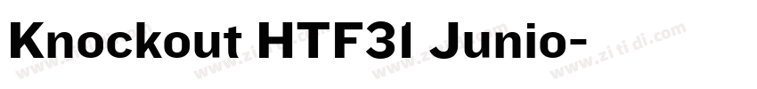 Knockout HTF31 Junio字体转换